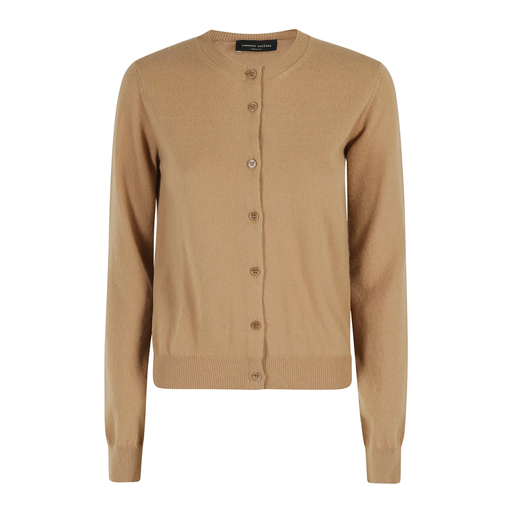 Roberto Collina Stijlvolle Coreana ML Trui Brown Dames