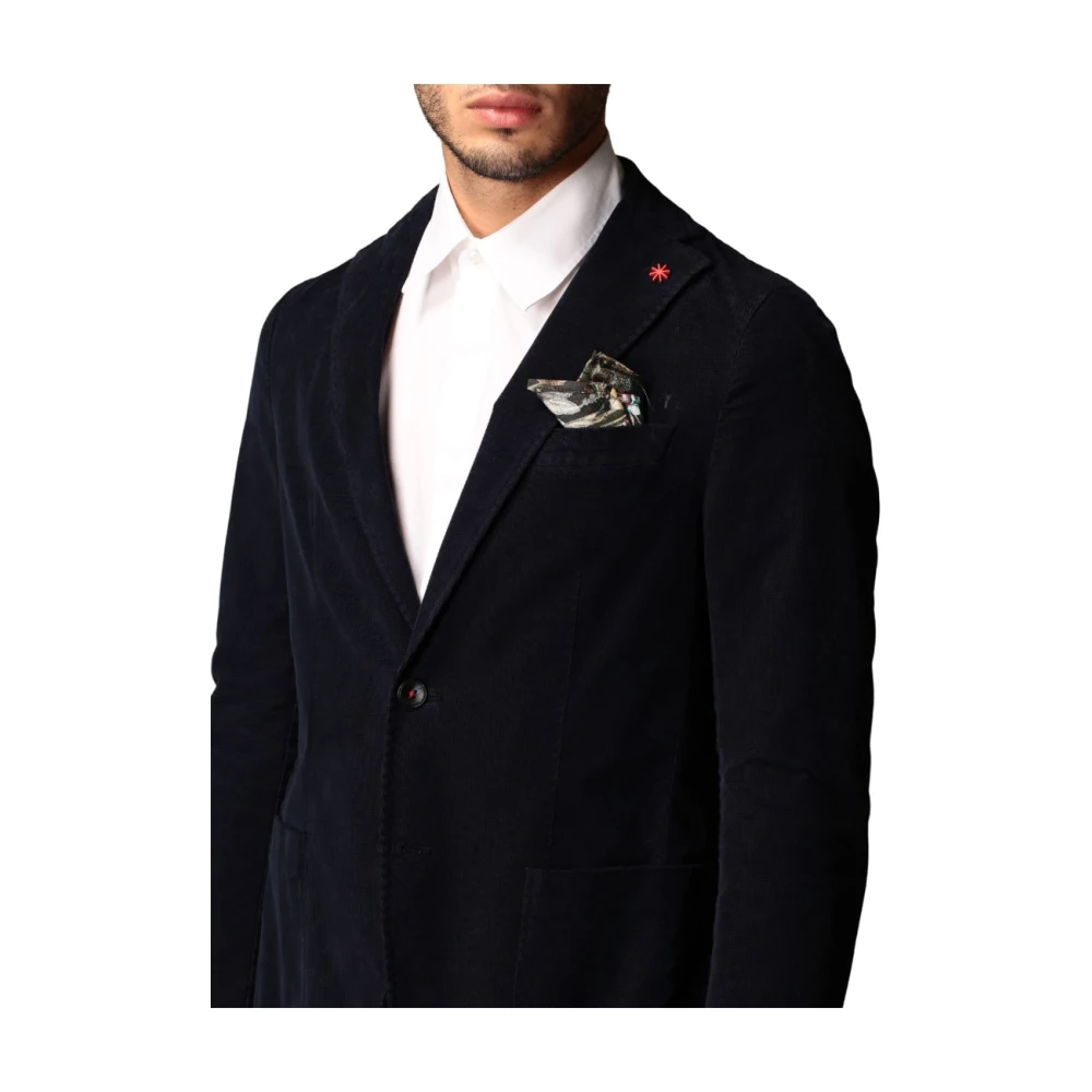 Manuel Ritz Elegante Jas Blue Heren