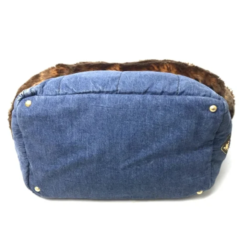 Prada Vintage Pre-owned Denim prada-bags Blue Dames