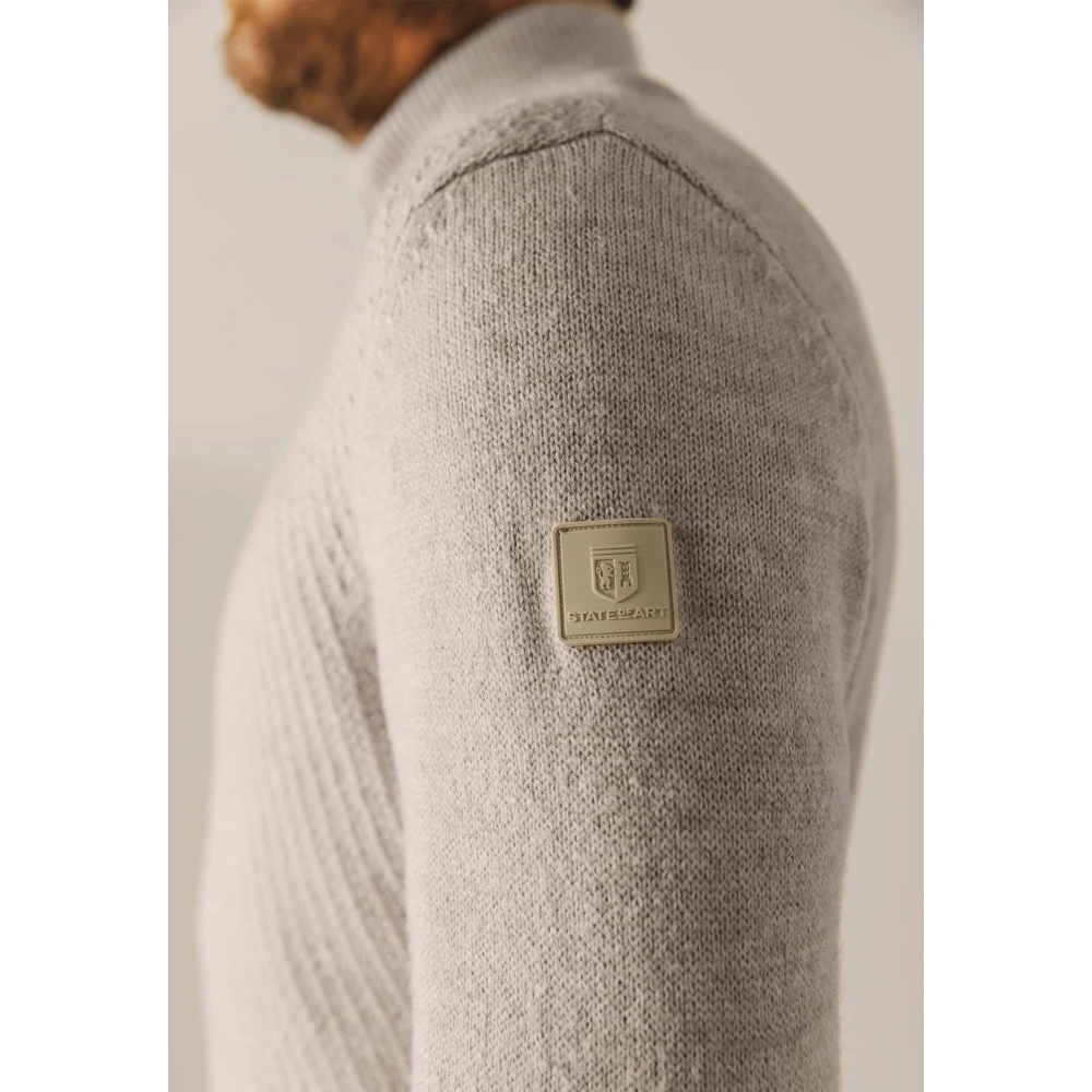 State of Art Stijlvolle Pullover Sweater Beige Heren