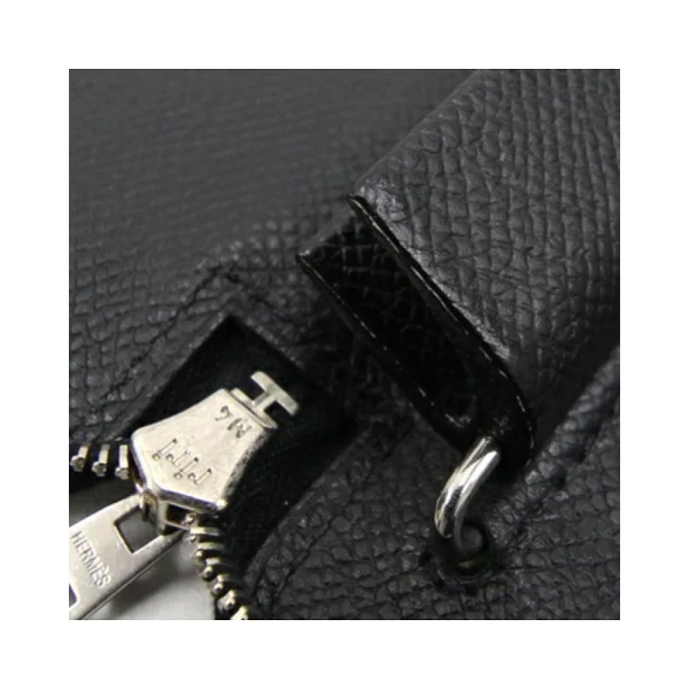 Hermès Vintage Pre-owned Leather wallets Black Dames
