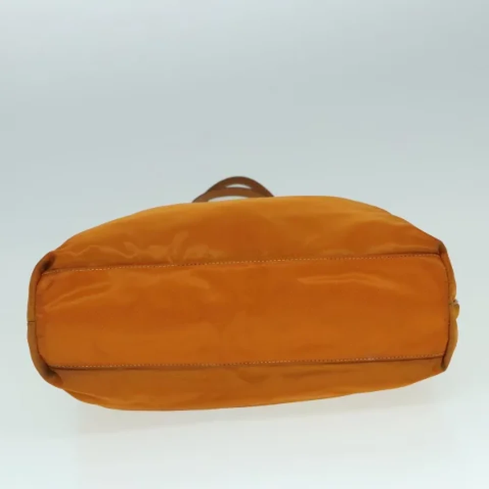 Prada Vintage Pre-owned Nylon totes Orange Dames