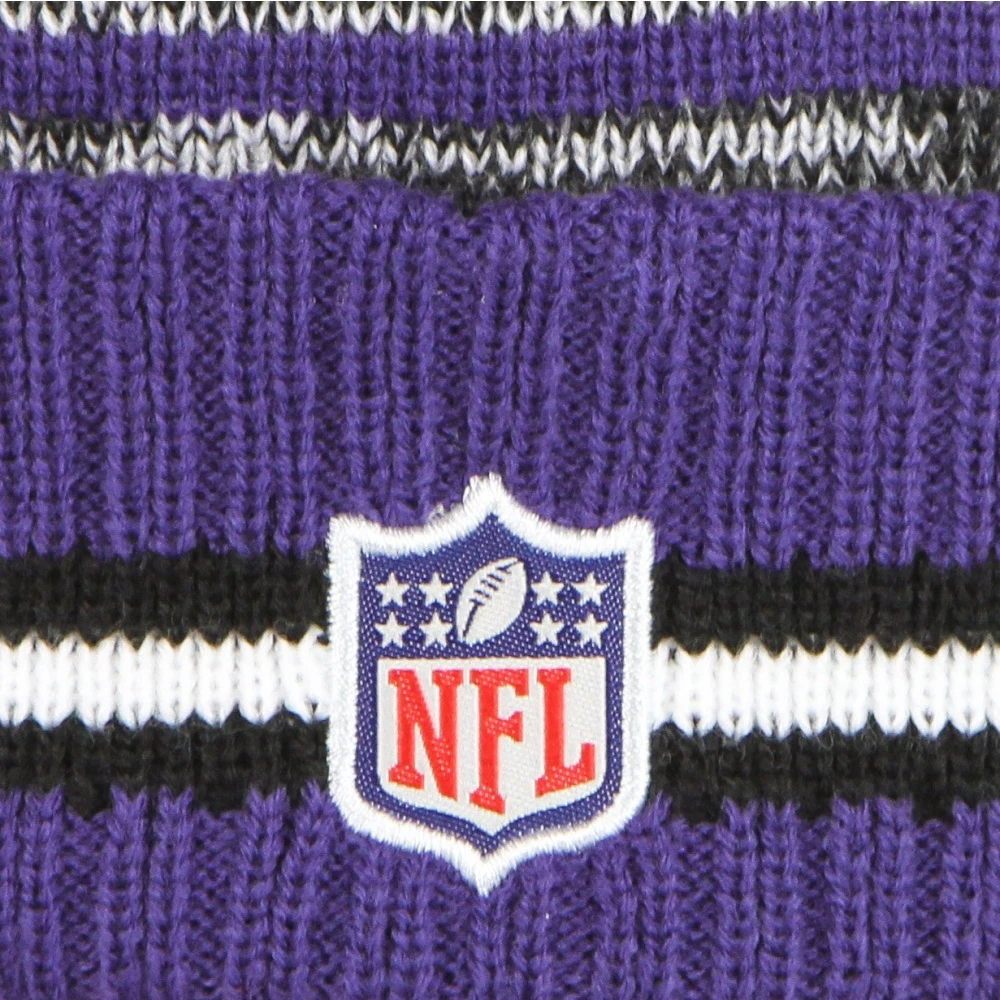 new era NFL Sport Gebreide Pom Beanie Purple Heren