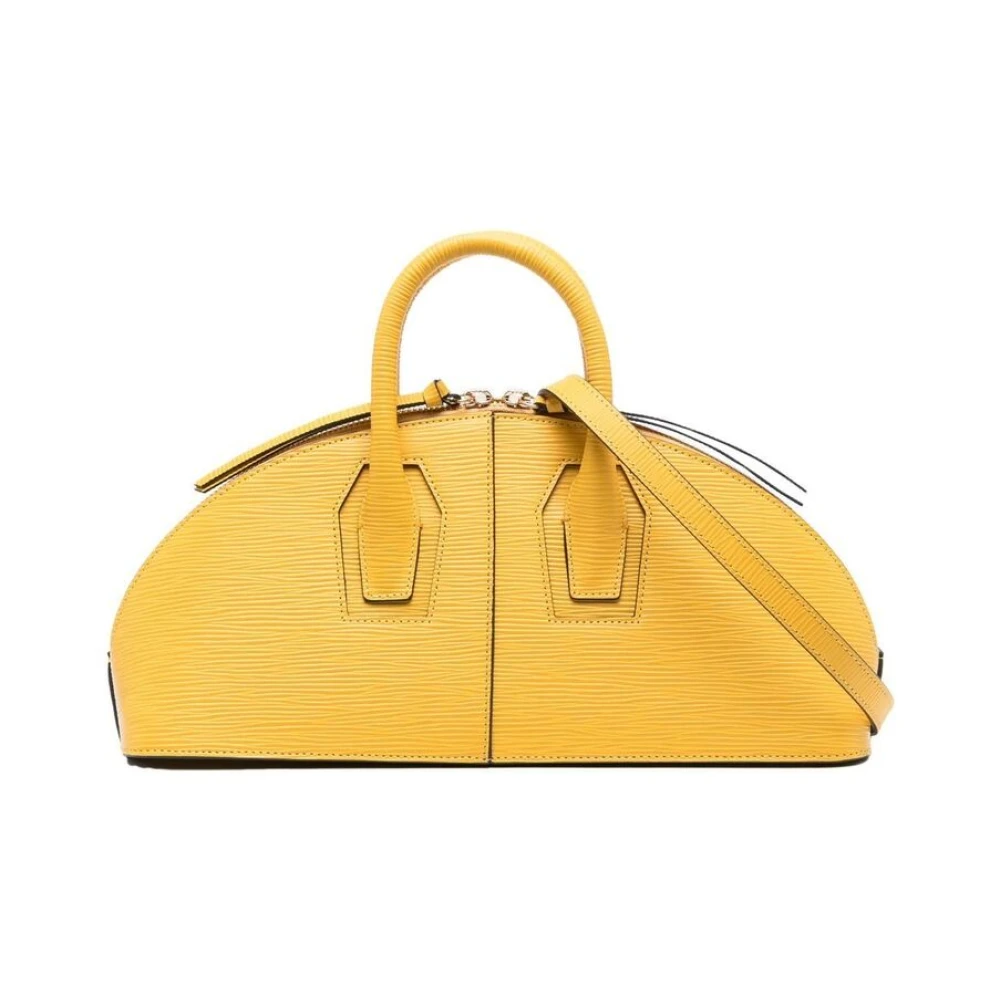 OuiOui Mercy Grained Tote Bag in Geel Yellow Dames