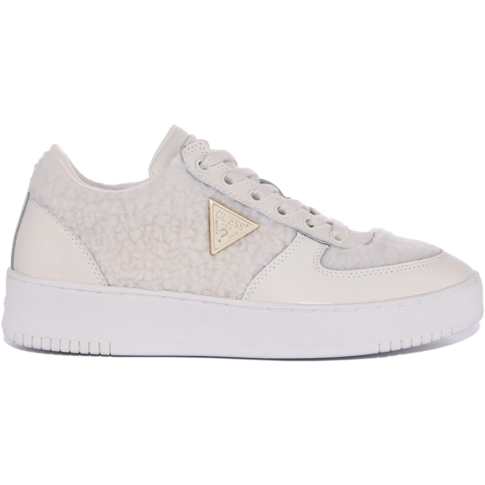 Guess Women's Beige Basketball Trainers - Sneakers - 7 Uk - Shoes