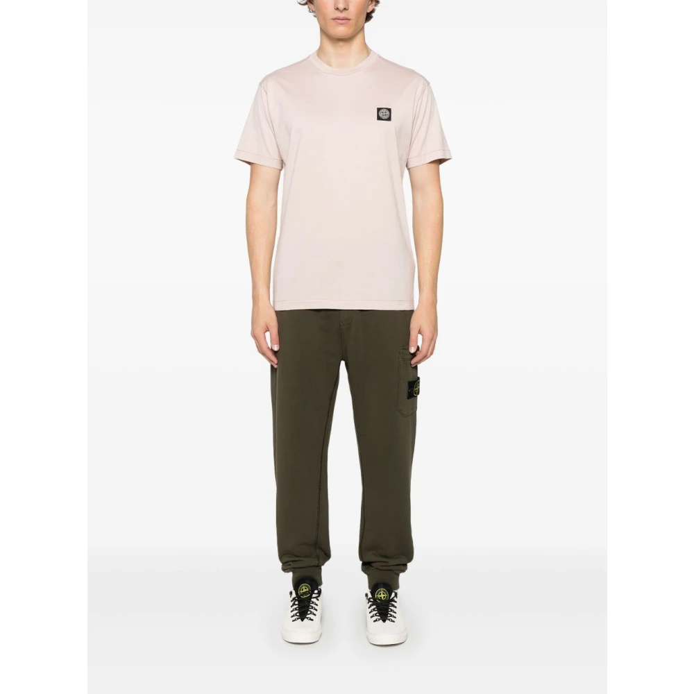 Stone Island Roze T-shirt en Polo voor Mannen Pink Heren