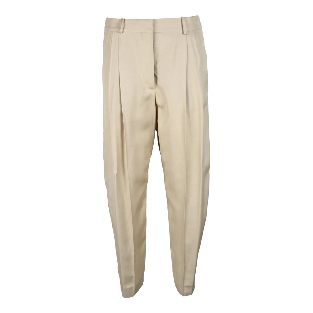 Stella Mccartney Viscose Broek Beige Dames