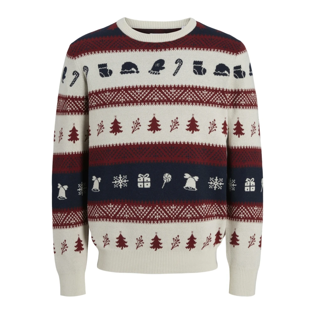 Jack & jones Kerst Sneeuwbal Trui Multicolor Heren