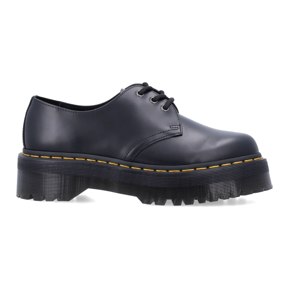 Dr. Martens Svarta Stängda Skor 1461 Quad Stil Black, Herr