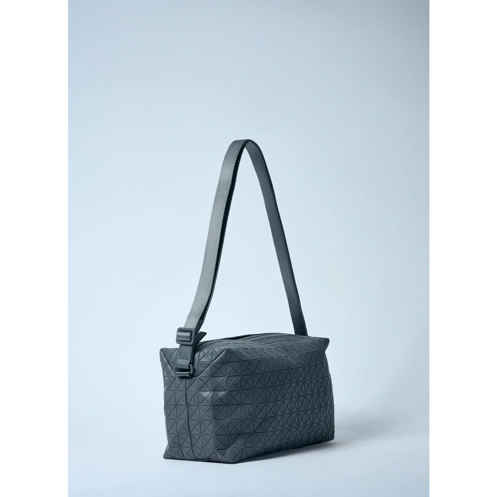 Issey Miyake Geometrische Tegels Crossbody Tas Gray Heren