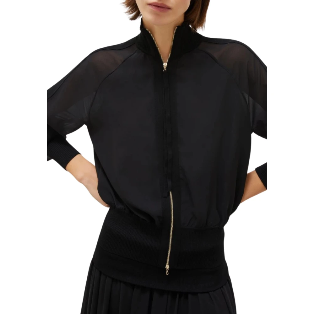Marella Zwarte Jas Sbarco1 Black Dames