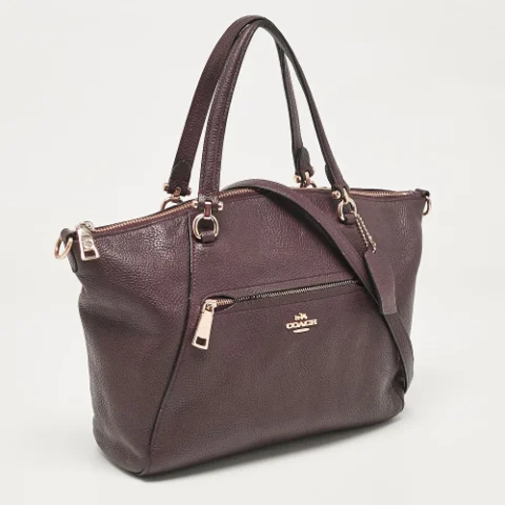 Coach Pre-owned Leather totes Purple Dames