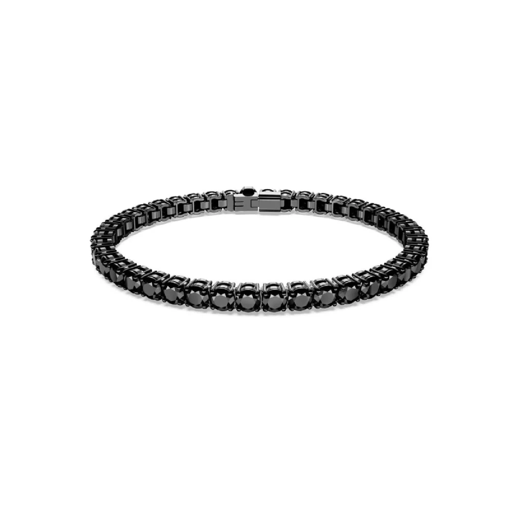 Swarovski Unisex Black Bracelets, One Size, Matrix Tennis Bracelet 5664154