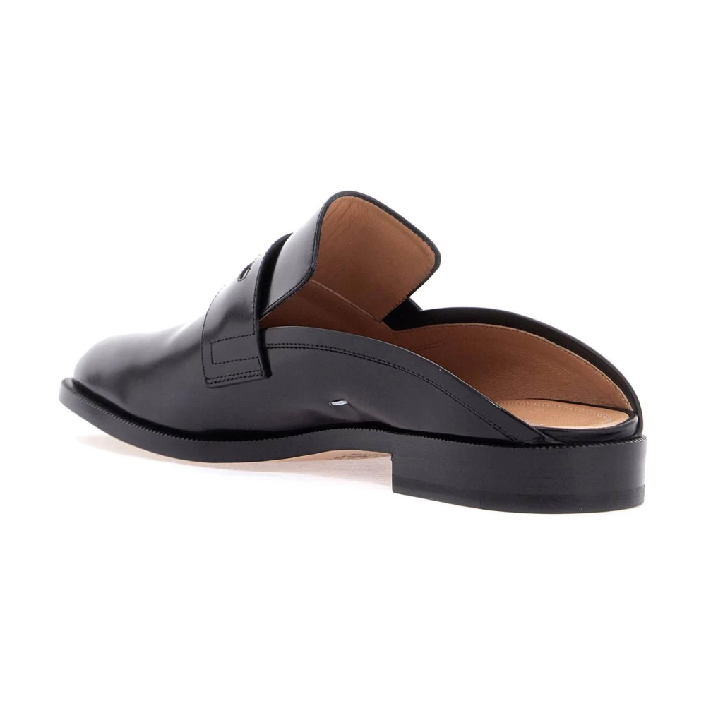 Maison Margiela Split Toe Leren Muiltjes Black Heren