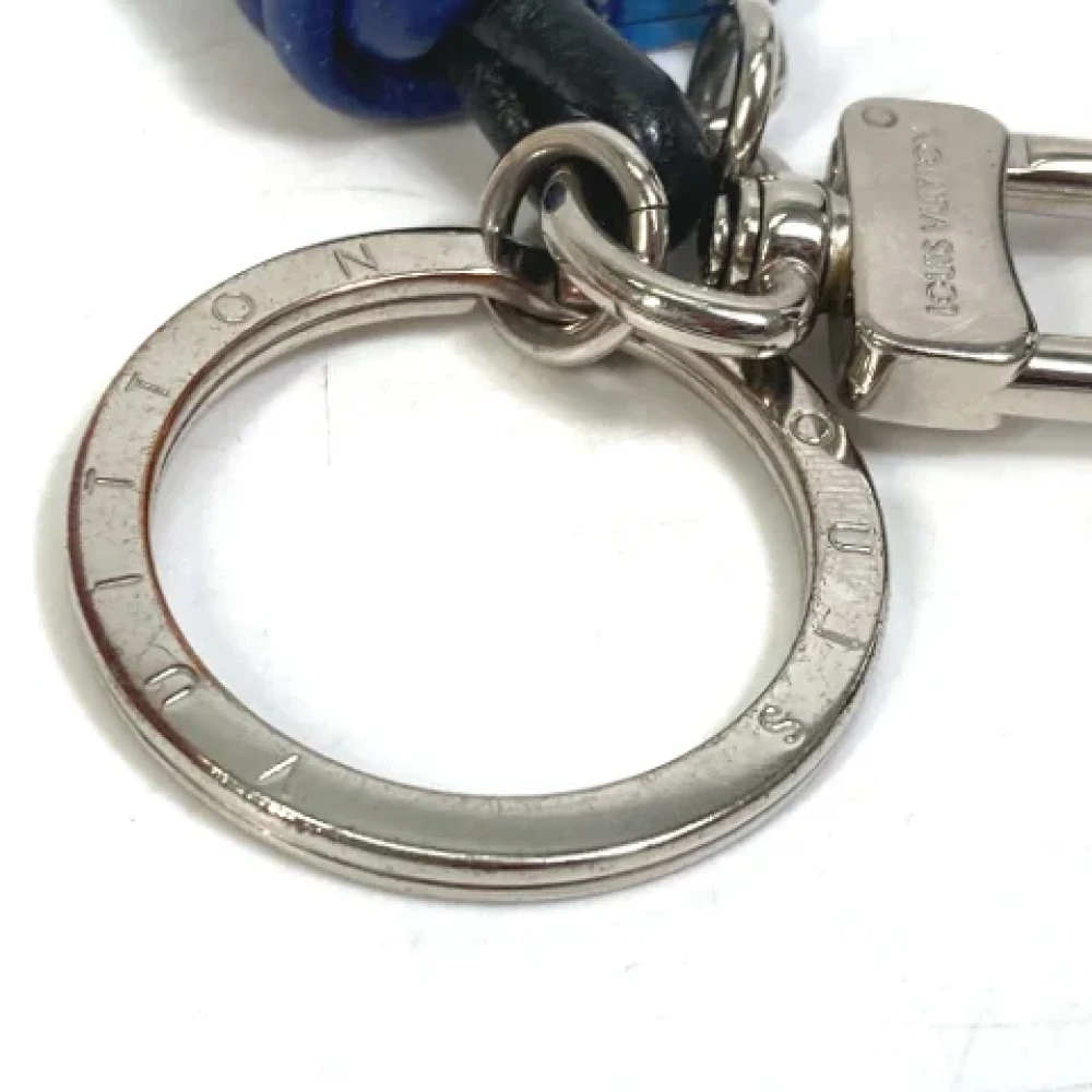 Louis Vuitton Vintage Pre-owned Leather key-holders Blue Heren