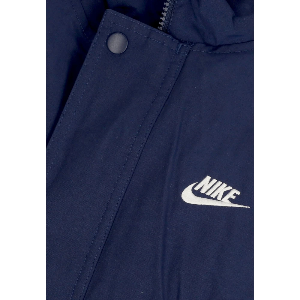 Nike Midnight Navy Wit Waterafstotende Jas Herenclub Blue Heren