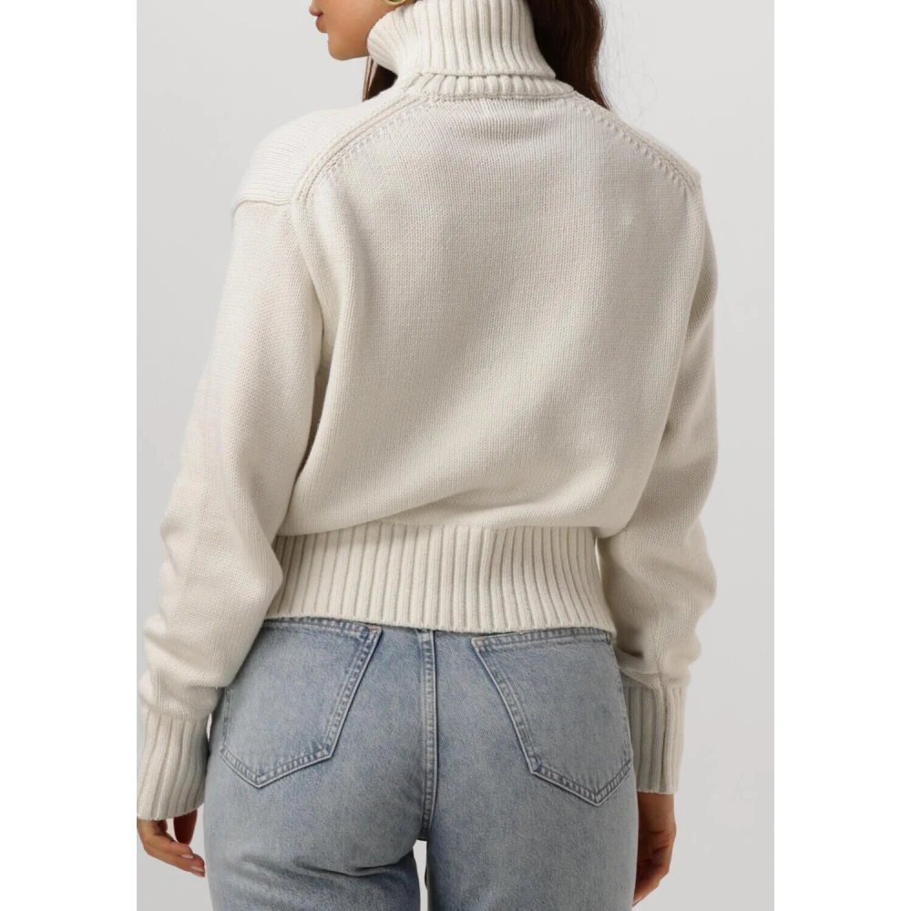 Calvin Klein Chenille Monologo Sweater White Dames