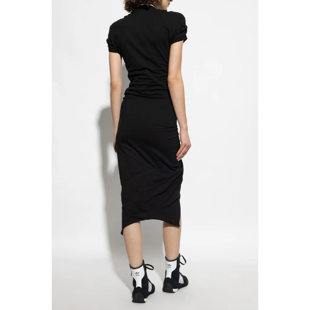 Vivienne Westwood Jurk met ruches Black Dames