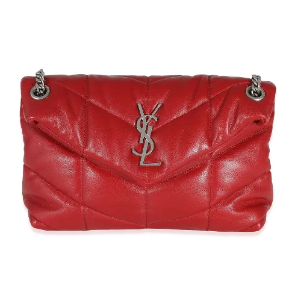 Yves Saint Laurent Vintage Pre-owned Leather shoulder-bags Red Dames