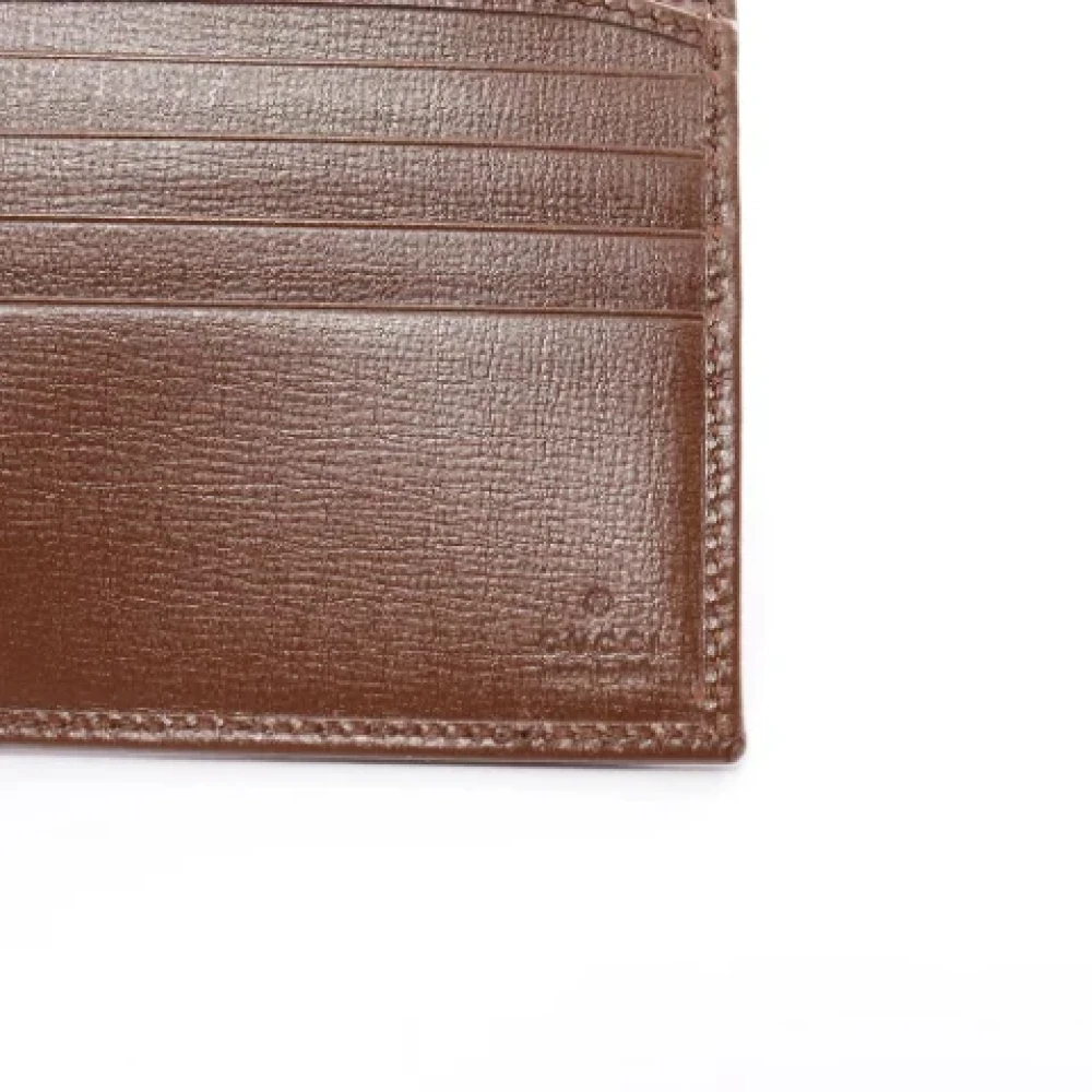 Gucci Vintage Pre-owned Plastic wallets Beige Heren