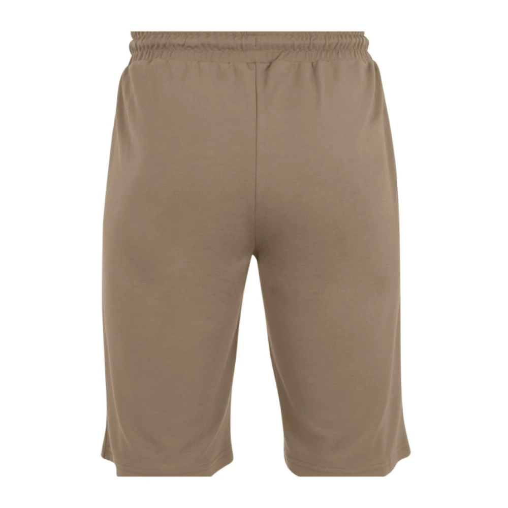 Fila Katoenen Bermuda Shorts Geïnspireerd door Basketbal Beige Heren