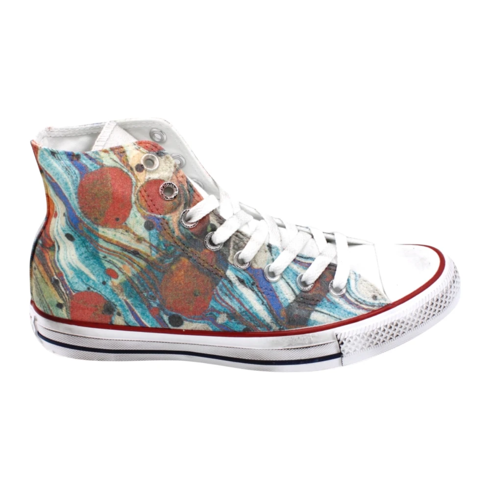 Converse Rook Hi Canvas Rubberen Zool Sneaker Dames Schoenen Veelkleurig Multicolor