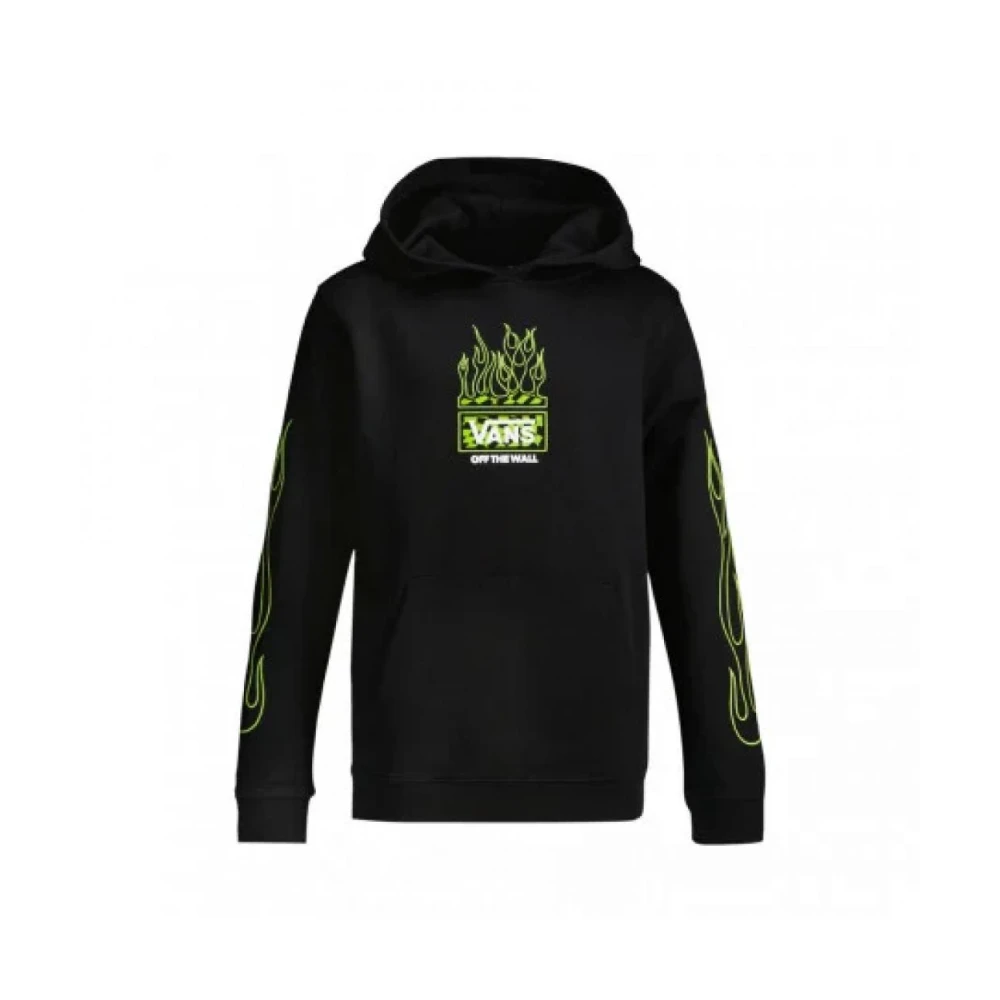 Vans Hoodie met vlammenprint voor kinderen Black Heren