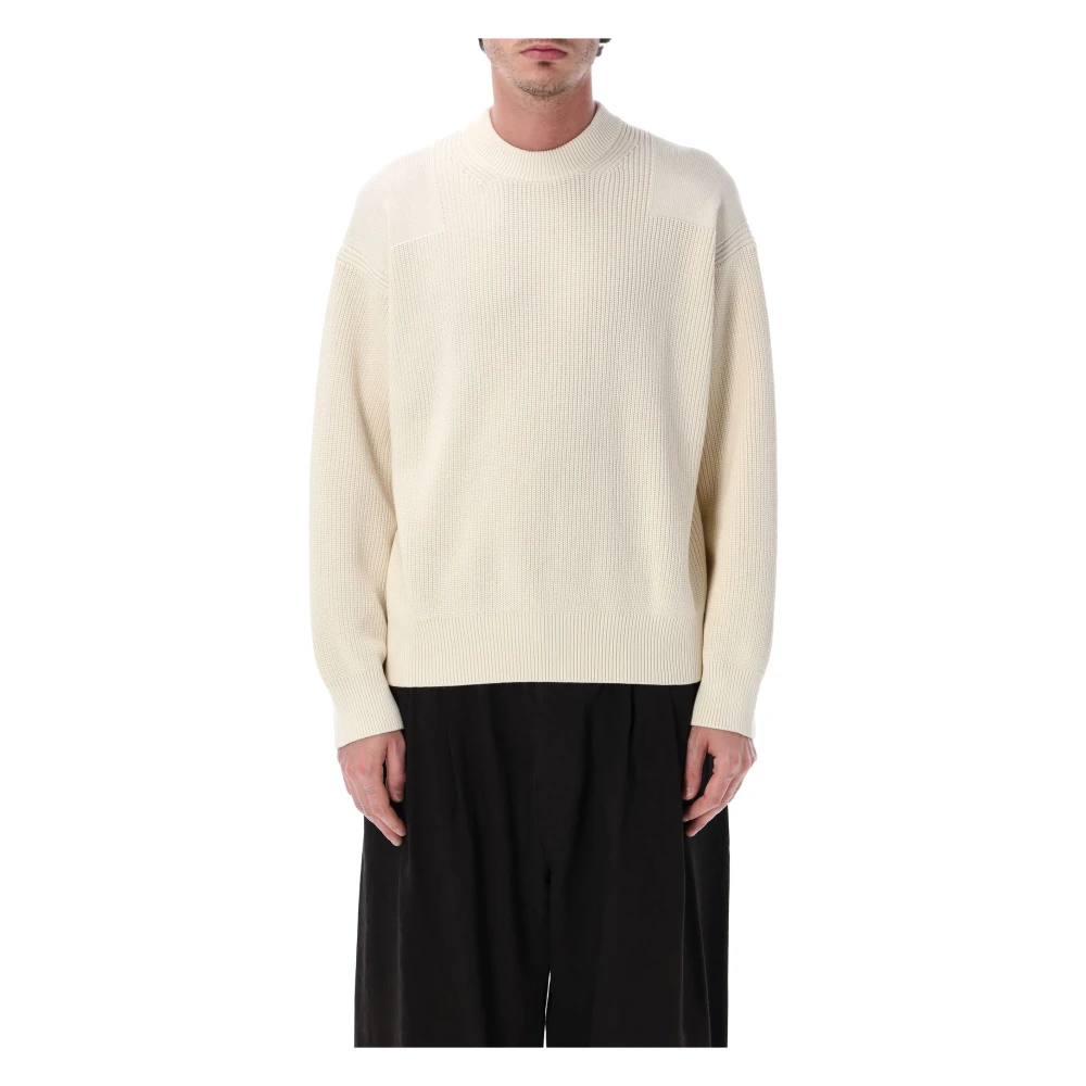 Studio Nicholson Herr Beige Stickade Tröjor S, Kashmir, Portland Knit