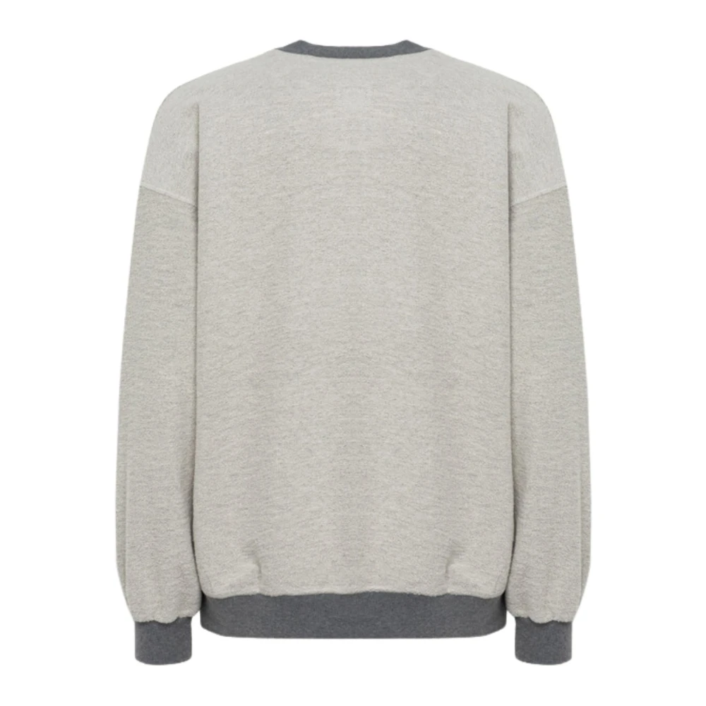 Autry Grijze Trui met Ribdetails Gray Heren