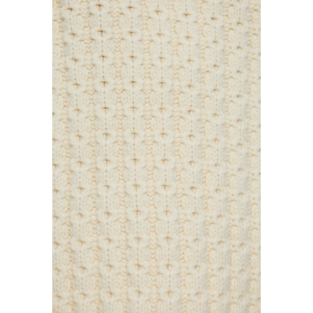Alaïa Wollen poncho met coltrui Beige Dames