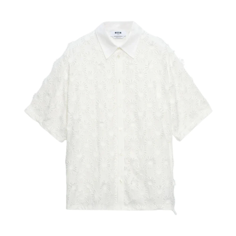 Shirts > Short Sleeve Shirts - - Msgm - Modalova