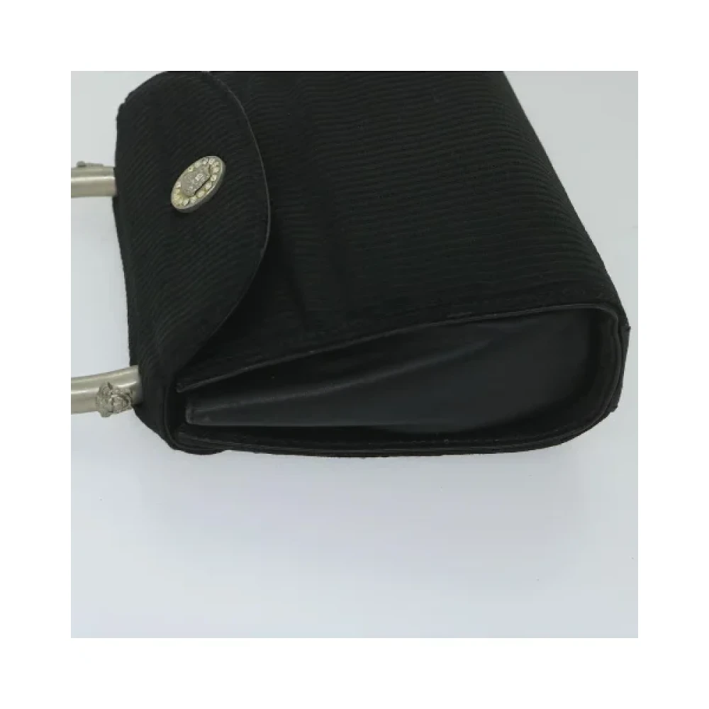 Versace Pre-owned Satin handbags Black Dames