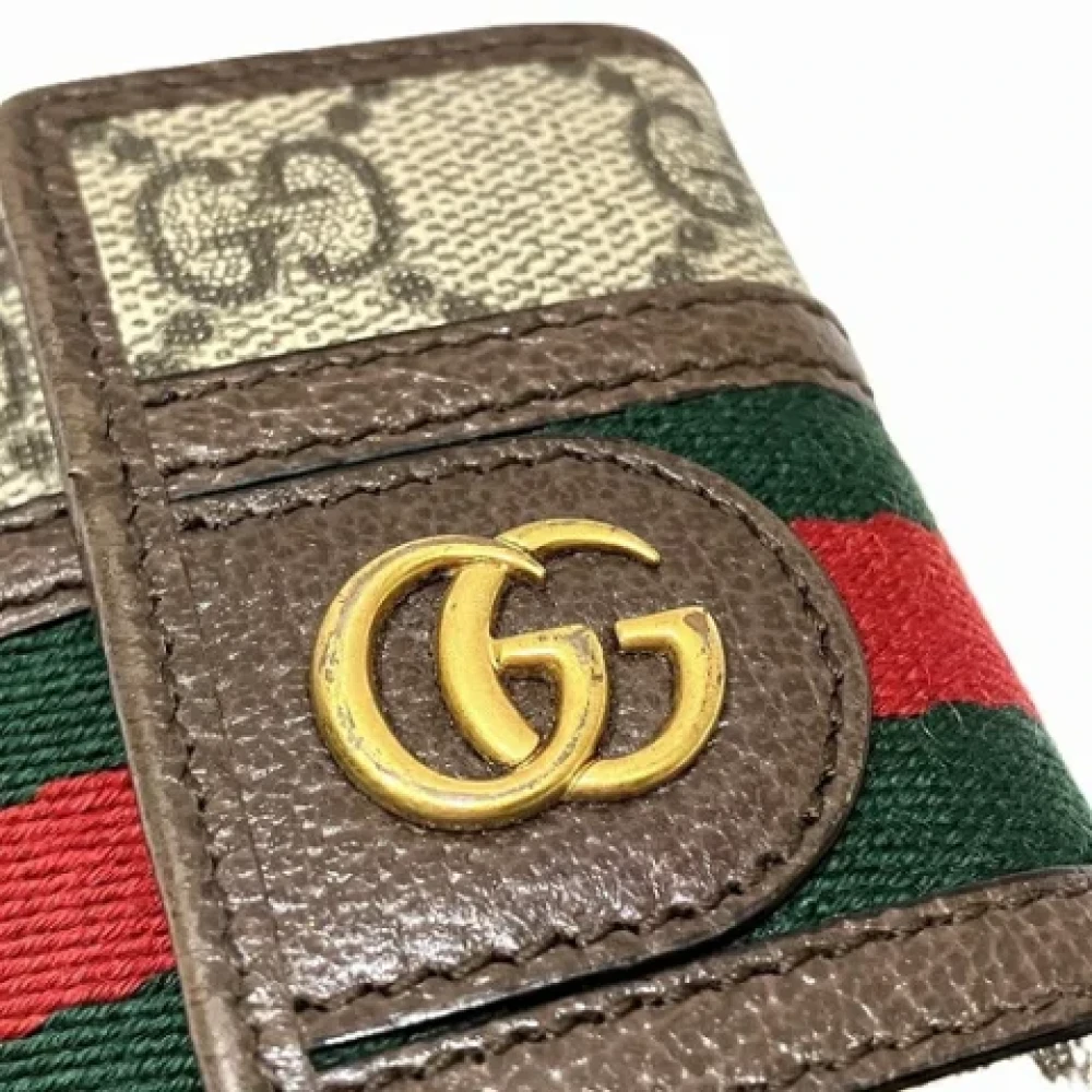Gucci Vintage Pre-owned Plastic key-holders Brown Unisex