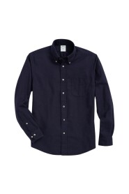 Camicia sportiva Milano Slim-Fit, flanella portoghese, collare abbottonato