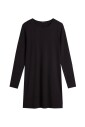 robe-longue-en-melange-de-coton-a-manches-longues