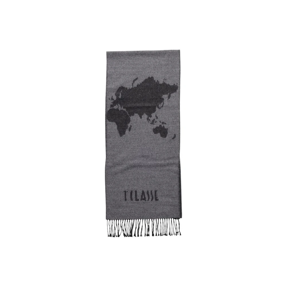 Alviero Martini 1a Classe Grijze Polyacryl Sjaal Herfst Winter Collectie Gray Dames