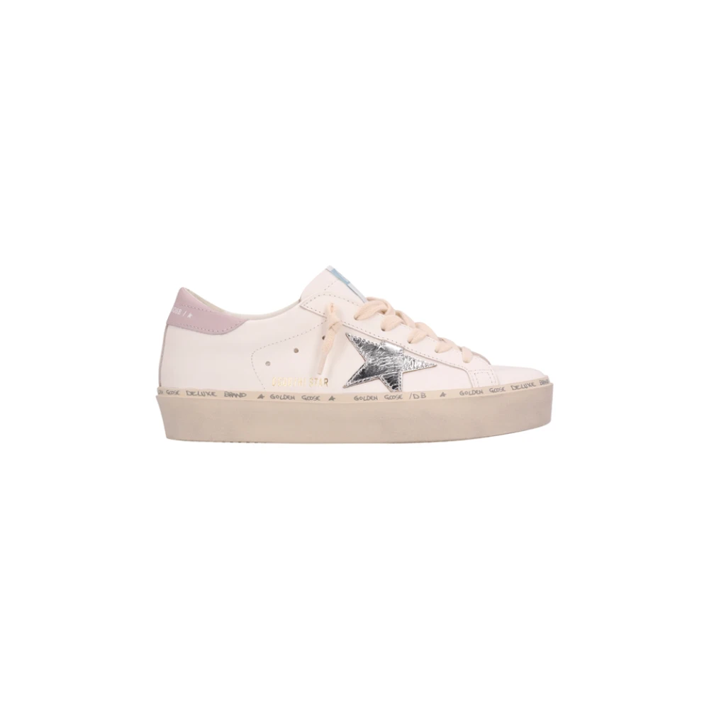 Golden Goose Women's White Laminated Leather Star Heel Shoes - Sneakers - 7 Uk - Shoes