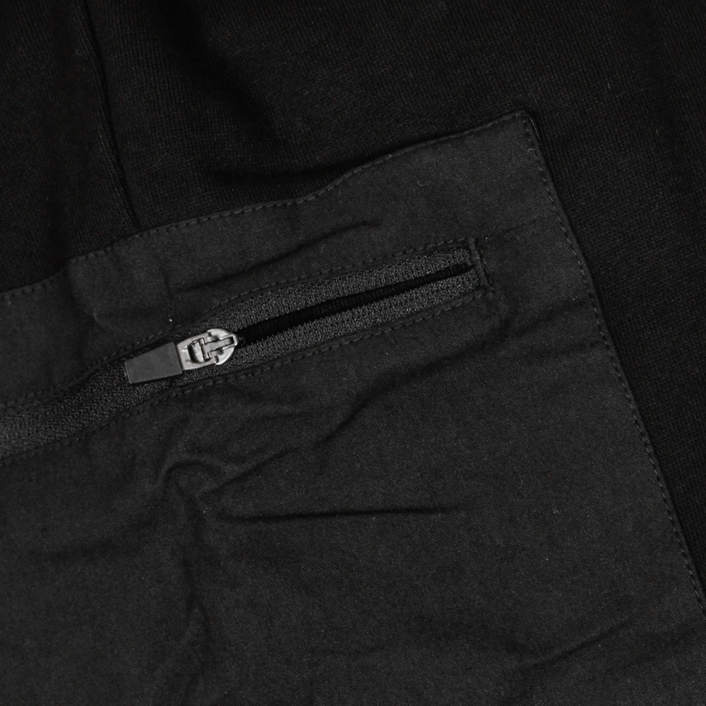 Dolly Noire Zwarte Fleece Jogger Broek met Speciale Zak Black Heren