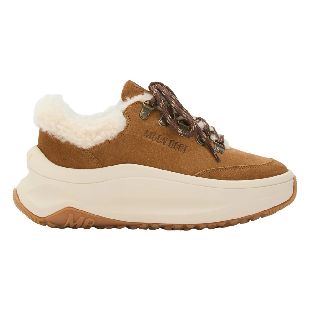 Moon Boot Unisex Kids Brown Moon247 City Shearling Trainers - Kids Sneakers - 39 Eu - Kids