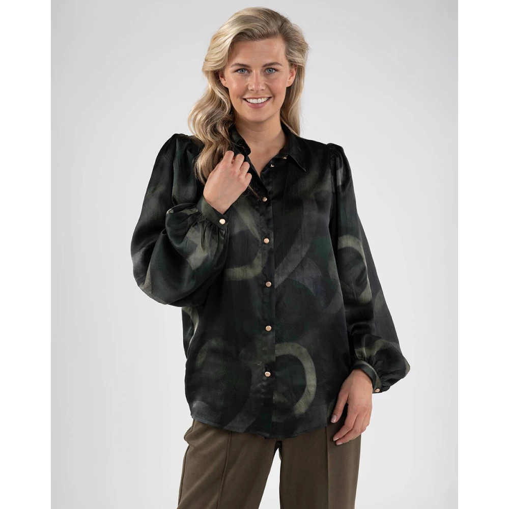 Nukus Lettie Blouse Stijlvolle Garderobe Toevoeging Green Dames
