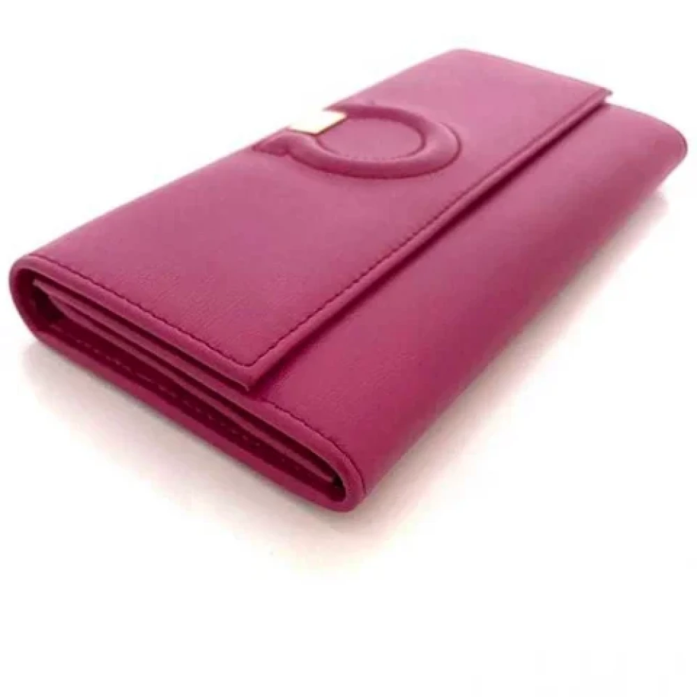 Salvatore Ferragamo Pre-owned Leather wallets Pink Dames