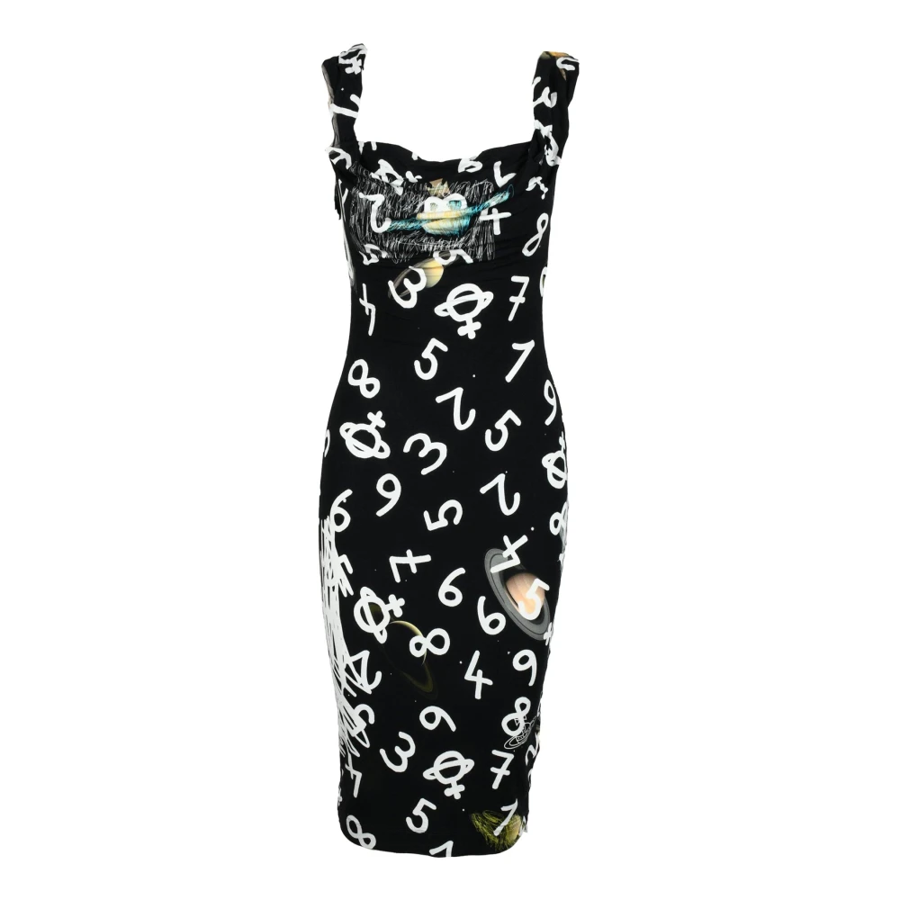 Vivienne Westwood Damesjurk van Viscosestof Black Dames