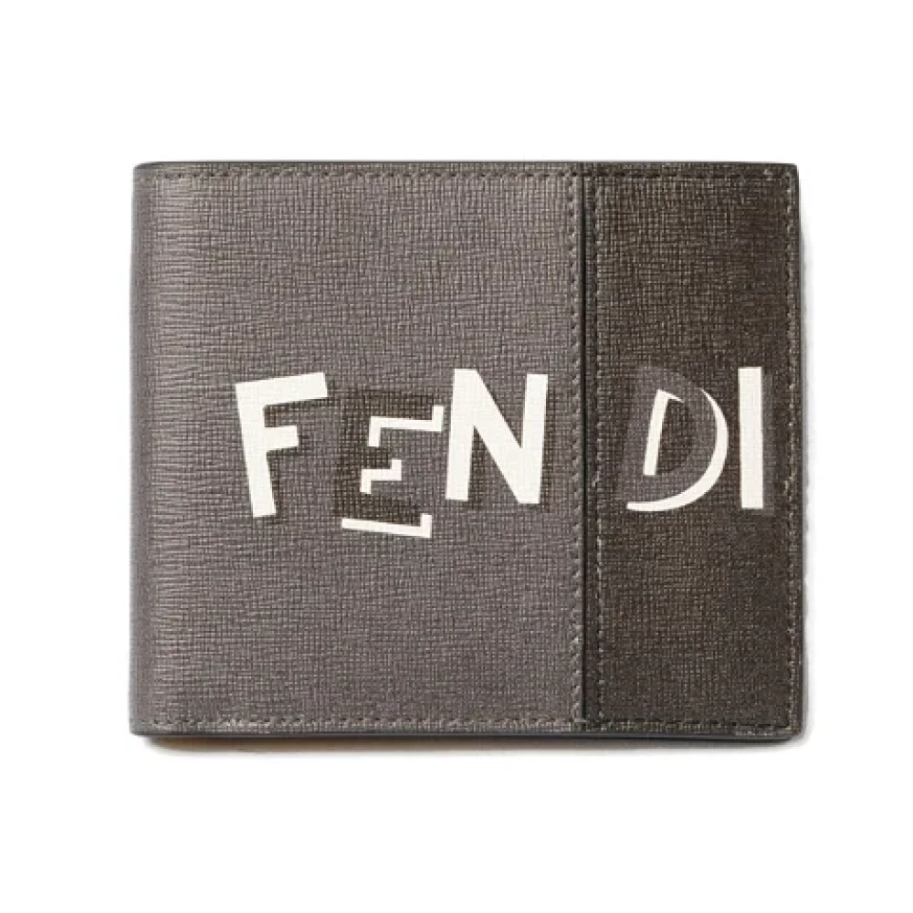 Fendi Vintage Pre-owned Leather wallets Black Dames