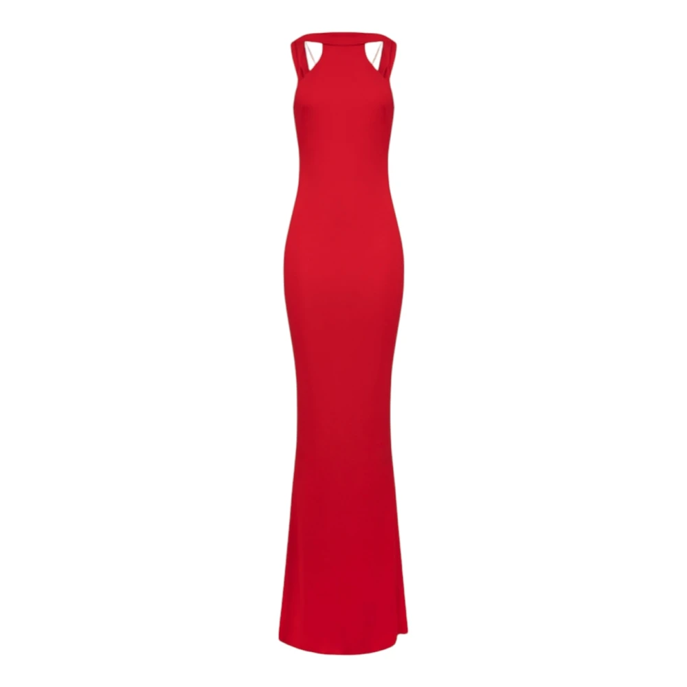 Elisabetta Franchi Elegante Jurk voor Speciale Gelegenheden Red Dames