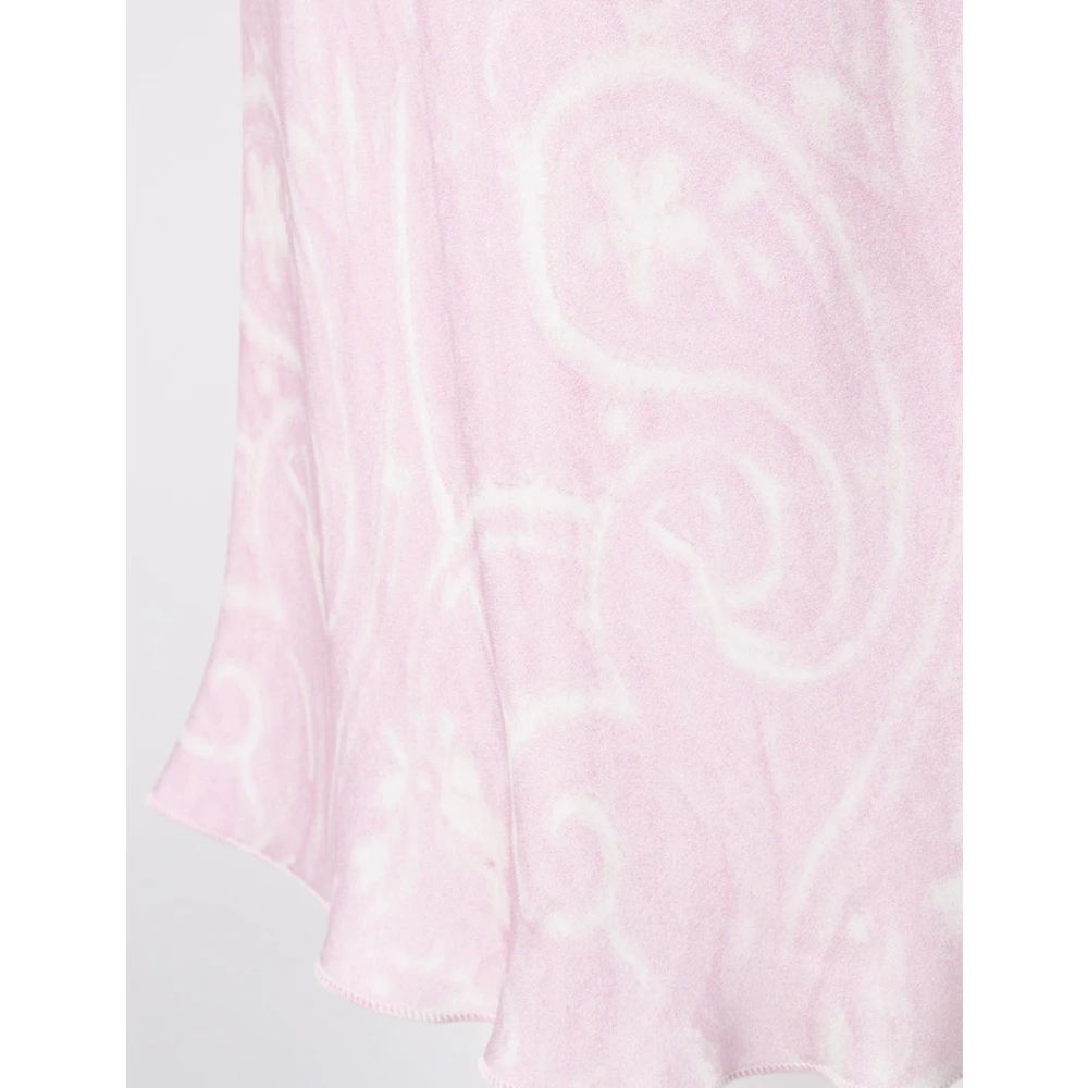 Ermanno Scervino Logo Stof Vrouwelijke Silhouet Rok Pink Dames