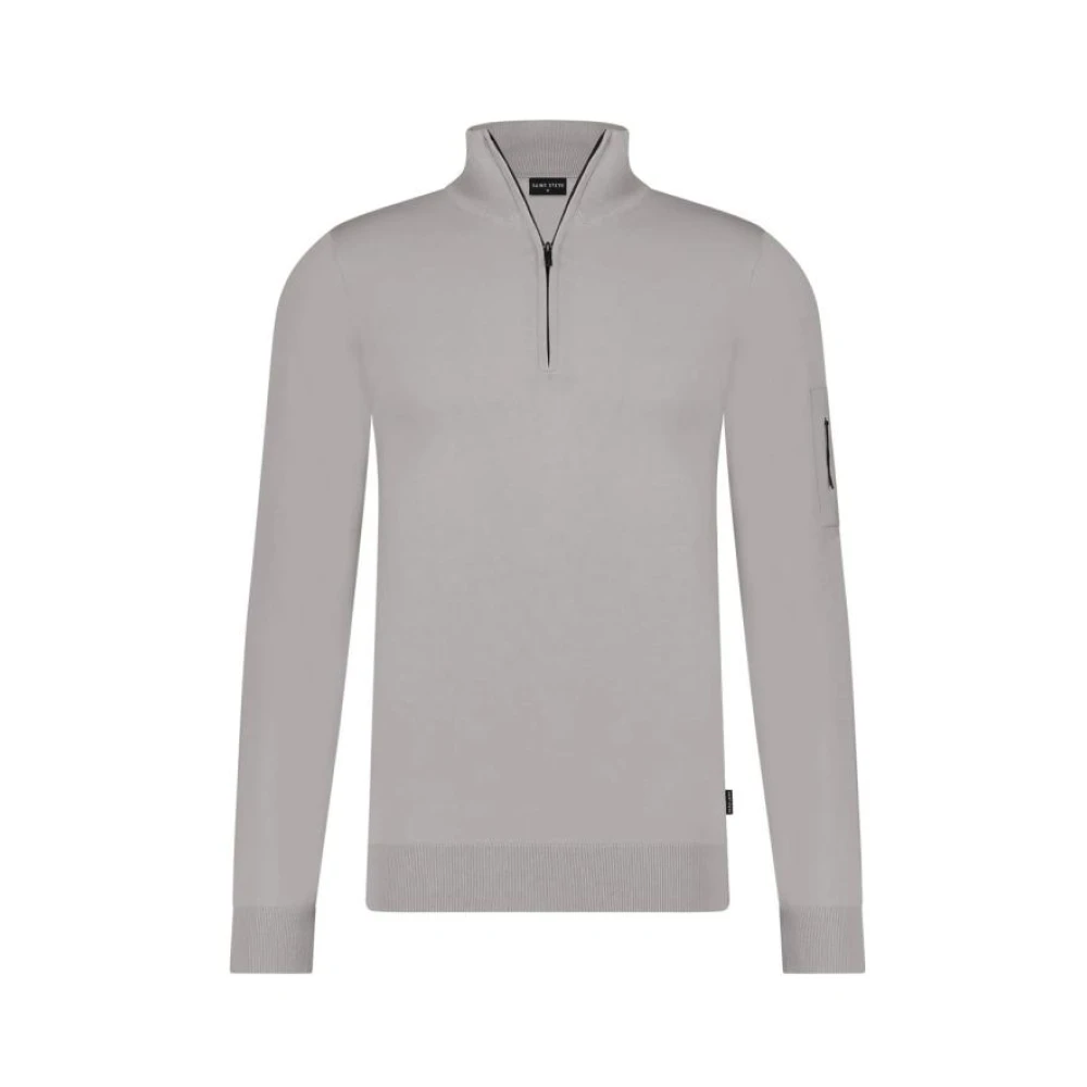 Saint Steve IJsgrijze Stijlvolle Trui Gray Heren