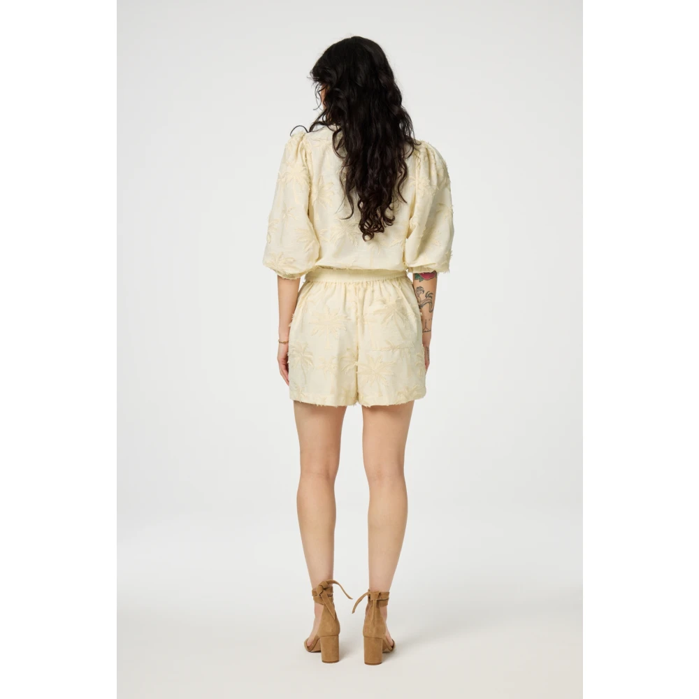 Fabienne Chapot Crème Wit Geborduurde Top Beige Dames