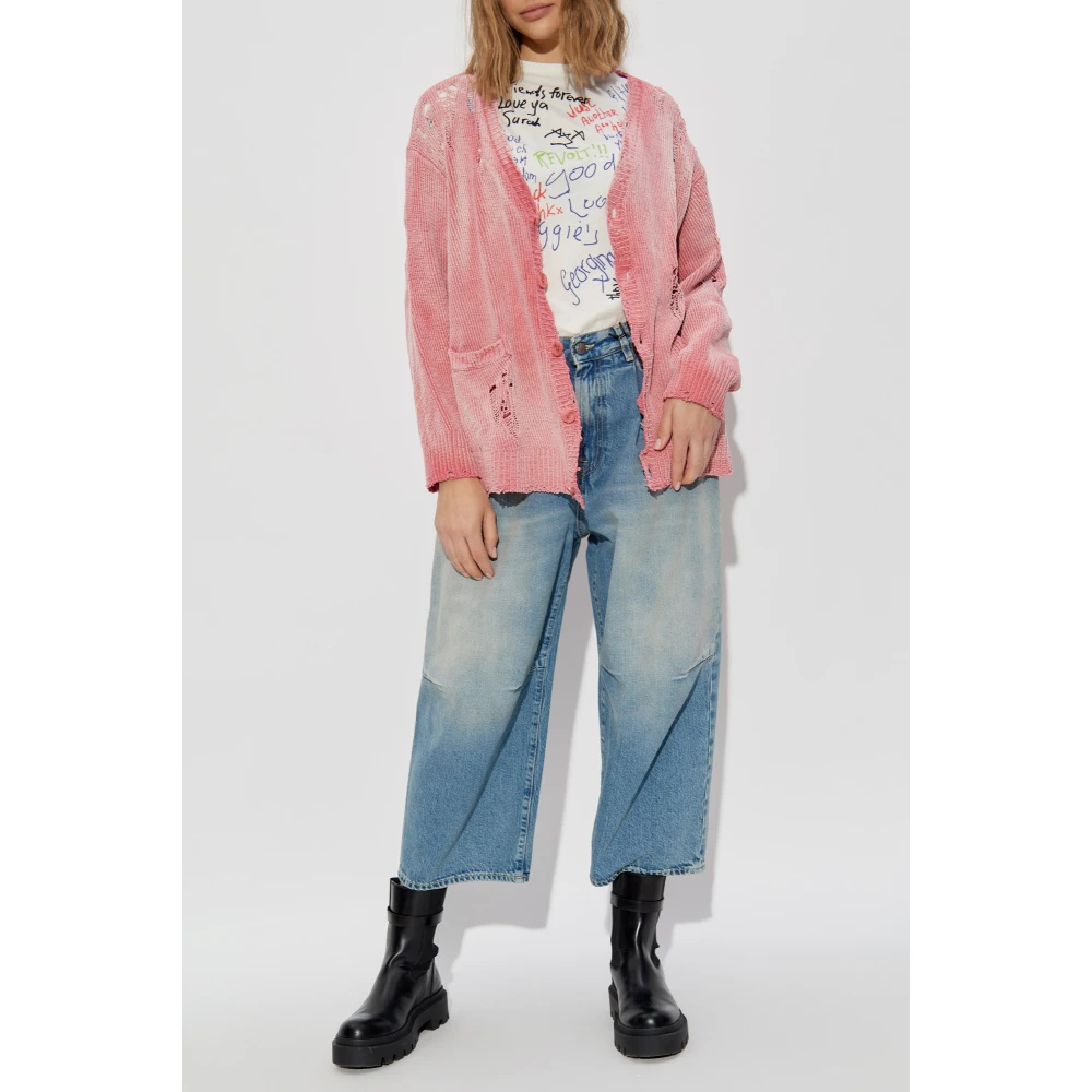 R13 Jeans met Vintage Effect Blue Dames