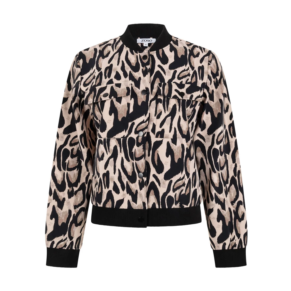 Zoso Dierenprint Bomberjack Amanda Multicolor Dames