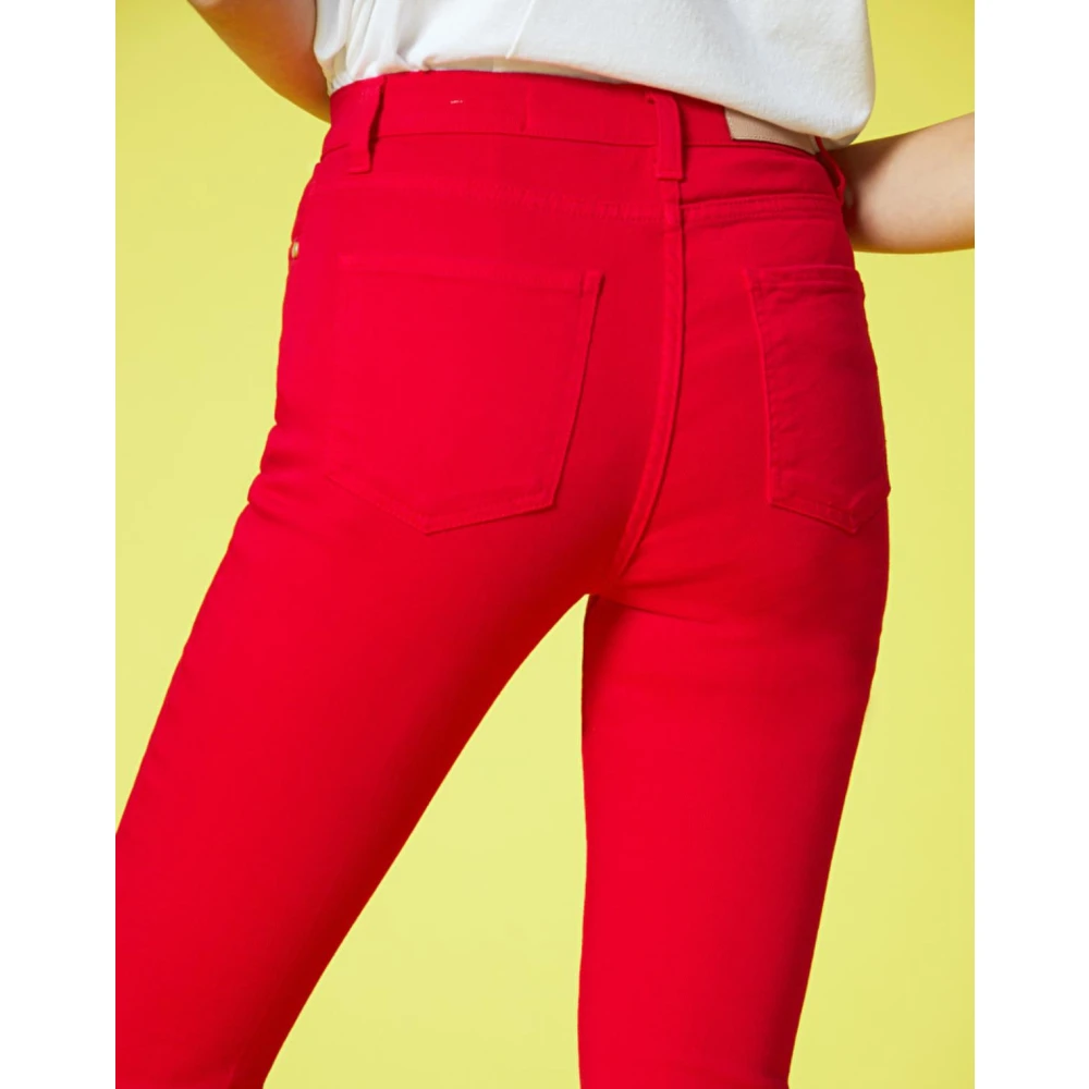 Manila Grace Drill Broek Red Dames